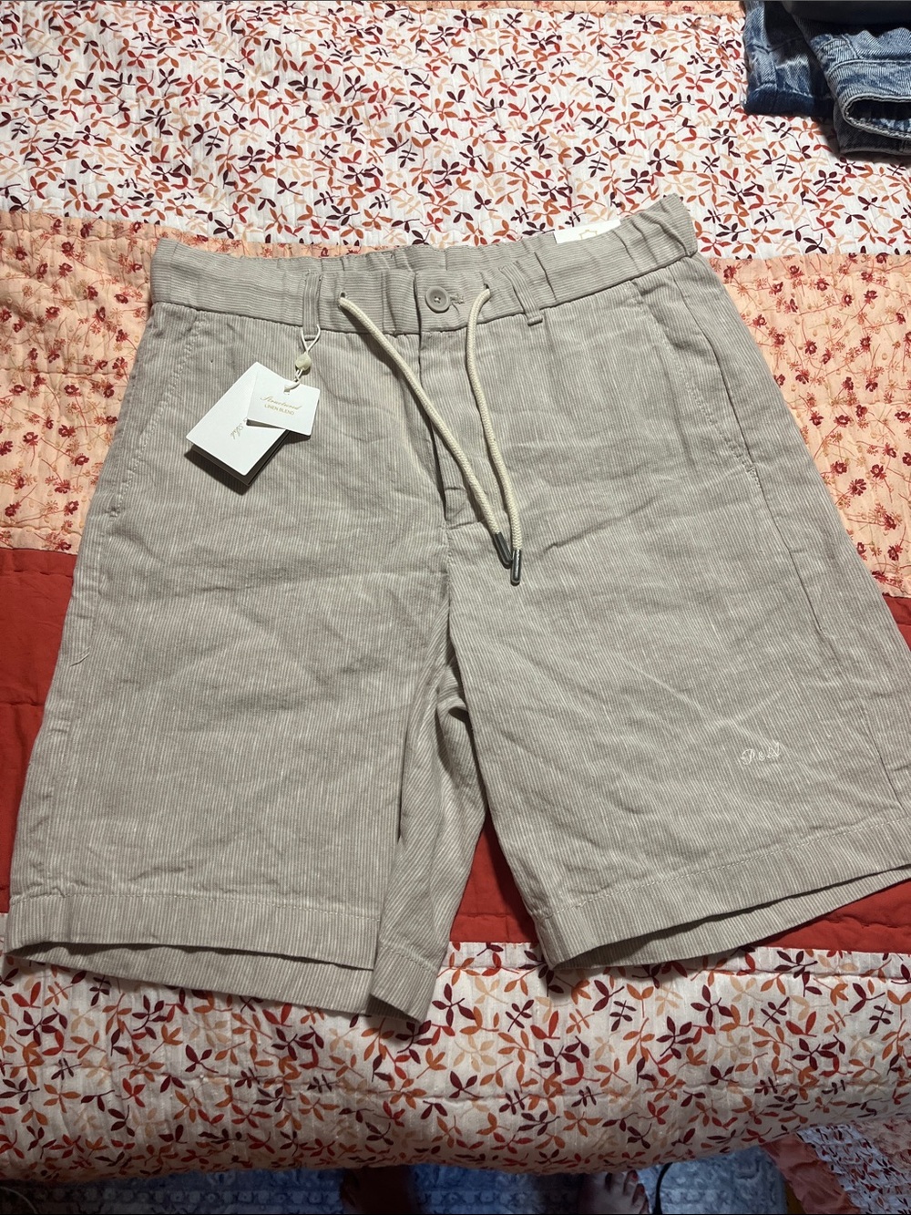 Men’s Porter and Ash linen blend shorts